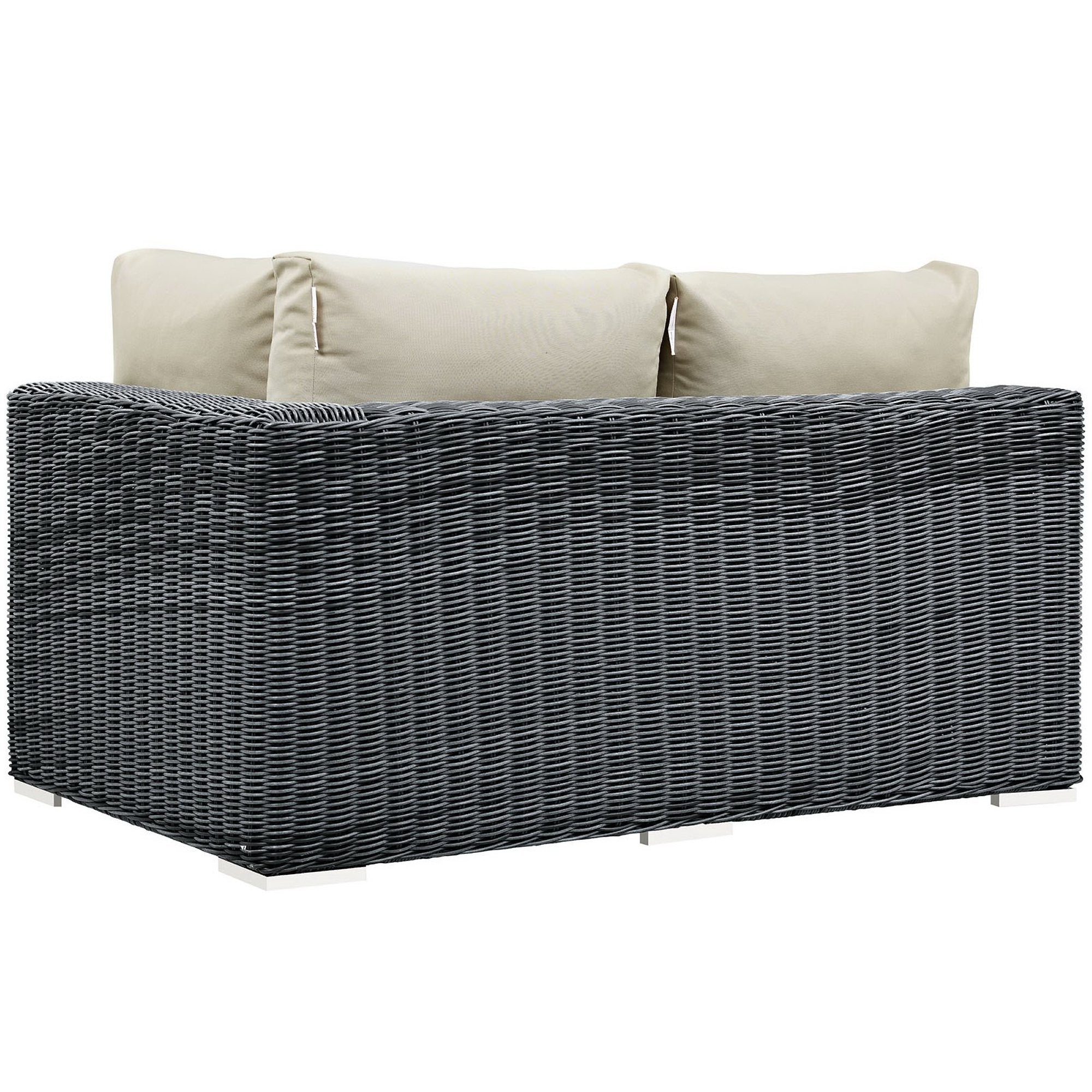 Summon Outdoor Patio Sunbrella® Right Arm Loveseat - Canvas Navy