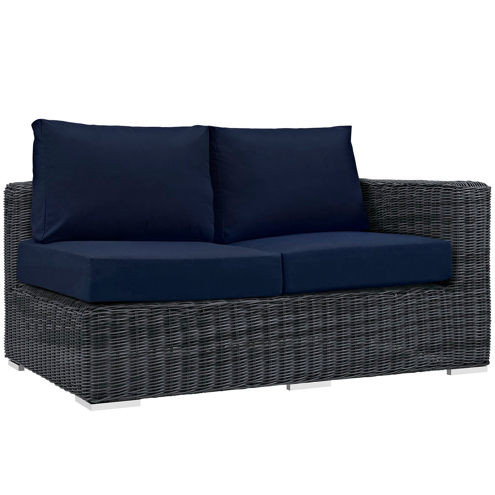 Summon Outdoor Patio Sunbrella® Right Arm Loveseat - Canvas Tuscan
