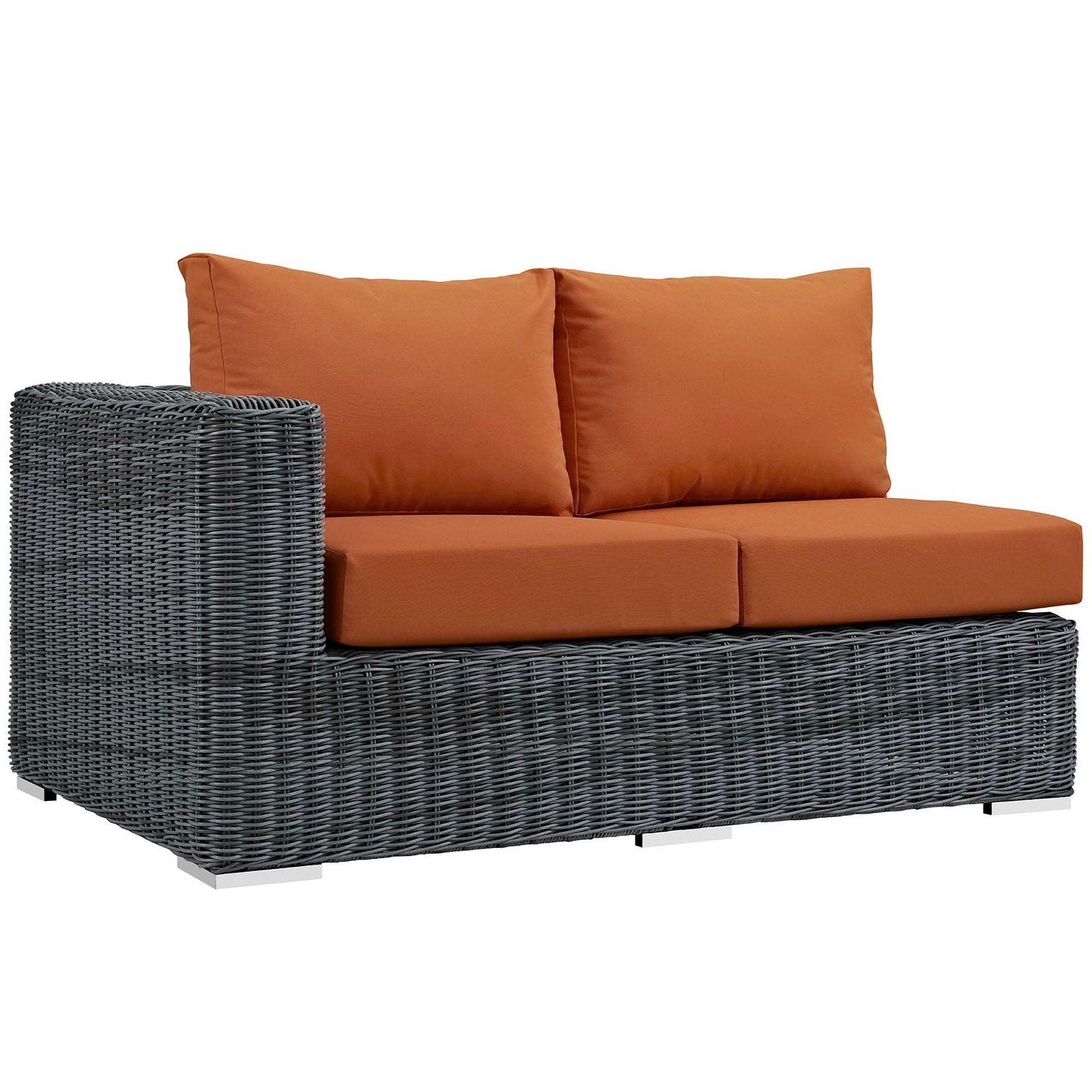 Summon Outdoor Patio Sunbrella® Left Arm Loveseat