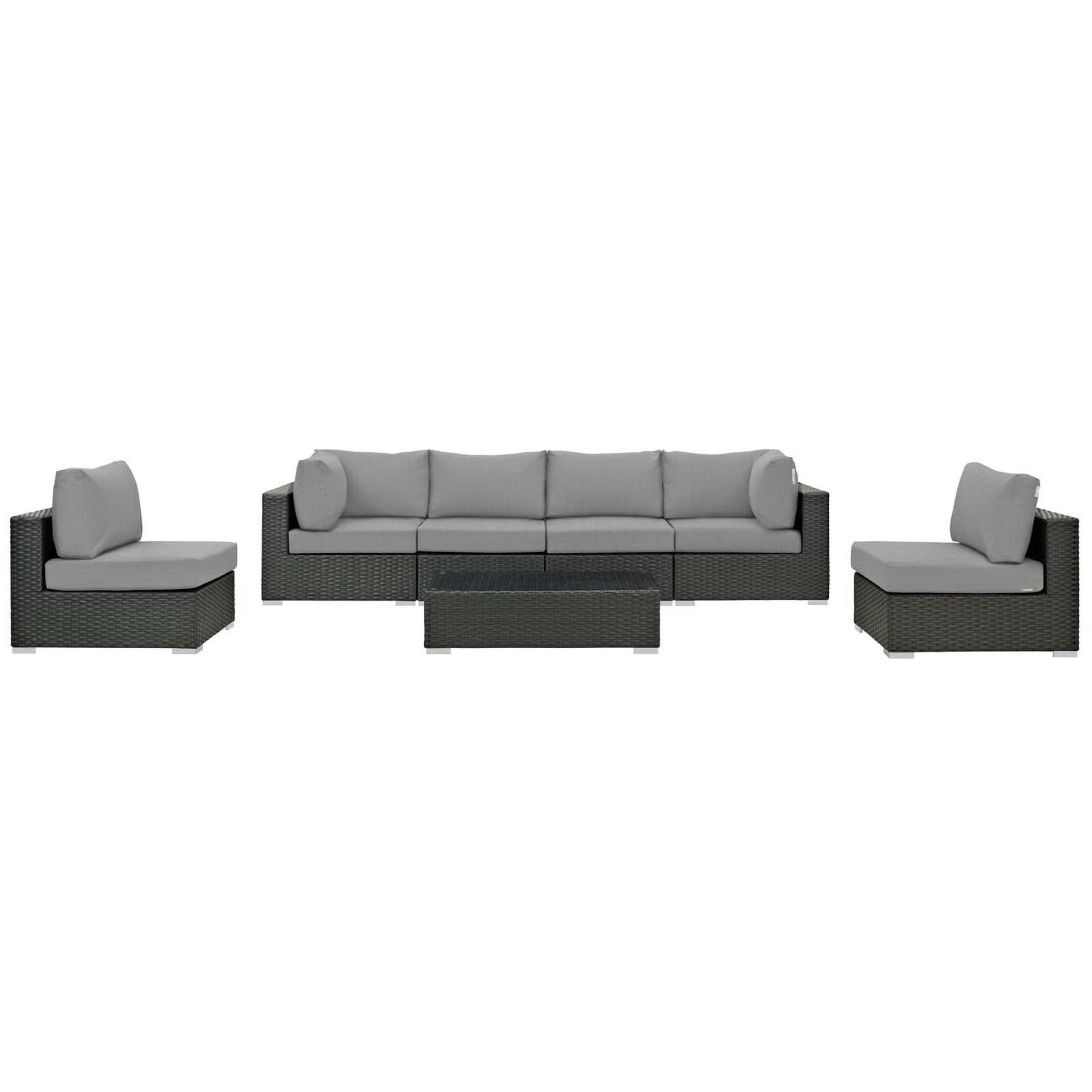 Sojourn 7 Piece Outdoor Sunbrella® Sectional Set