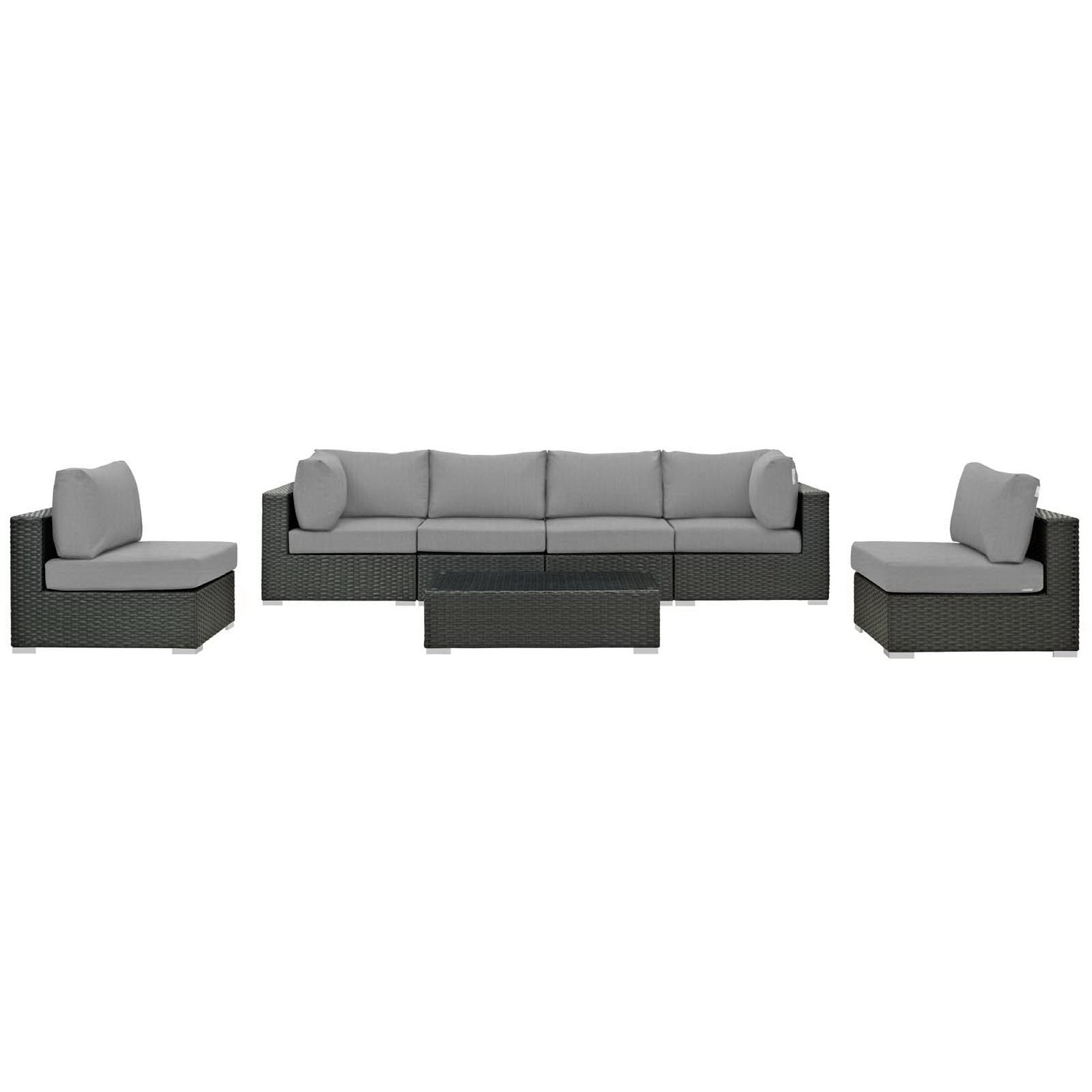 Sojourn 7 Piece Outdoor Sunbrella® Sectional Set