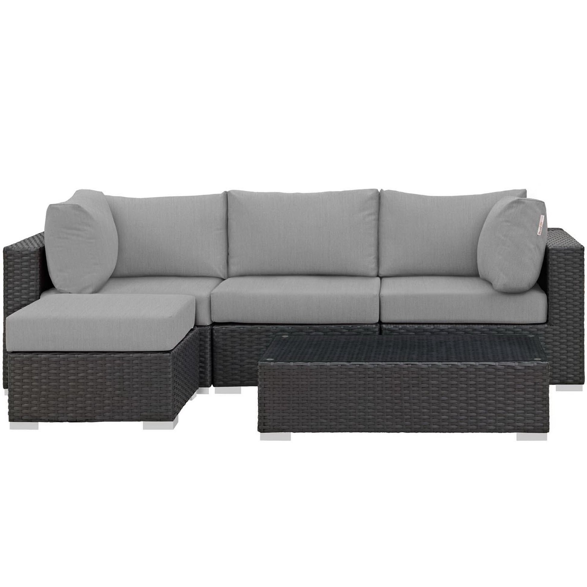 Sojourn 5 Piece Outdoor Sunbrella® Sectional Set