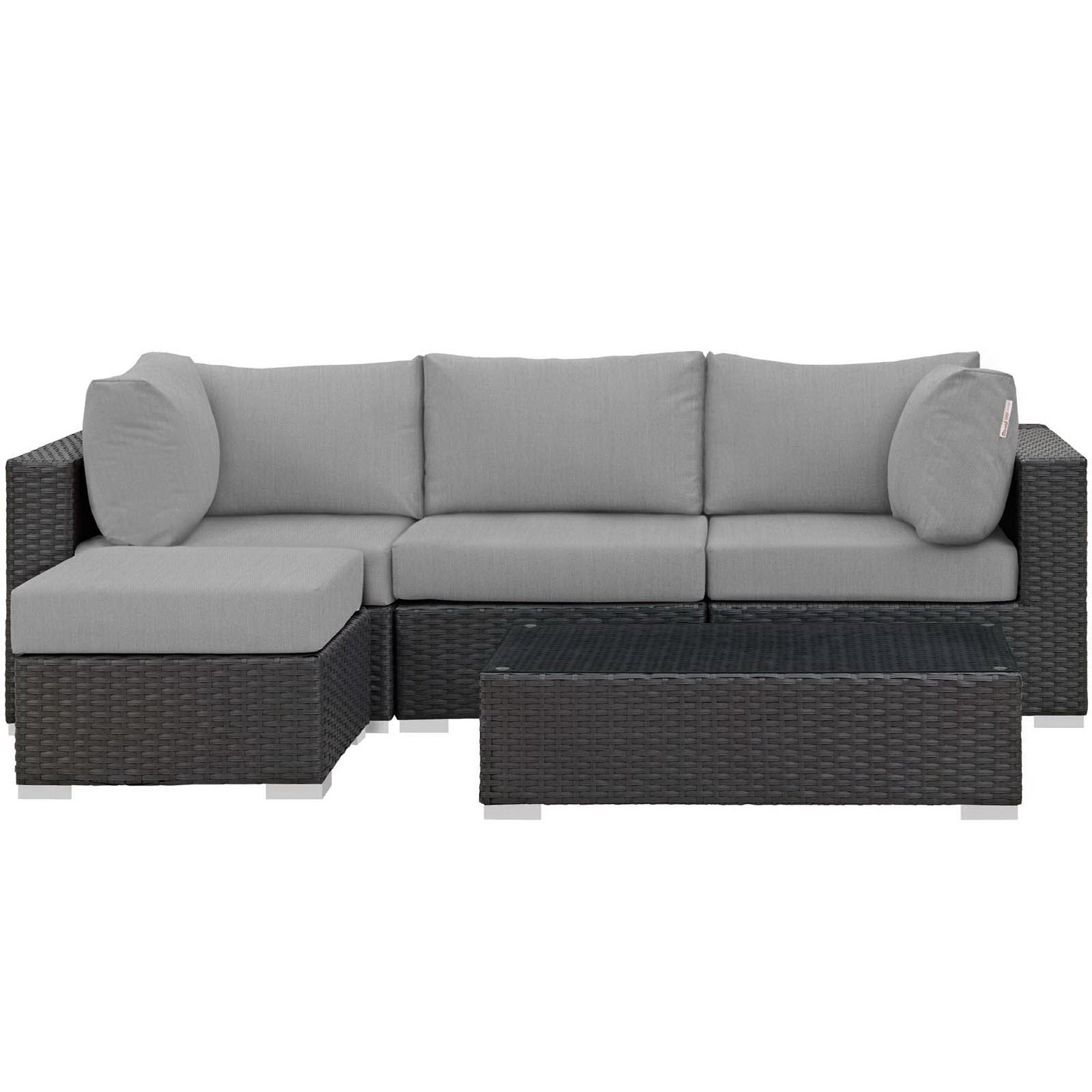 Sojourn 5 Piece Outdoor Sunbrella® Sectional Set