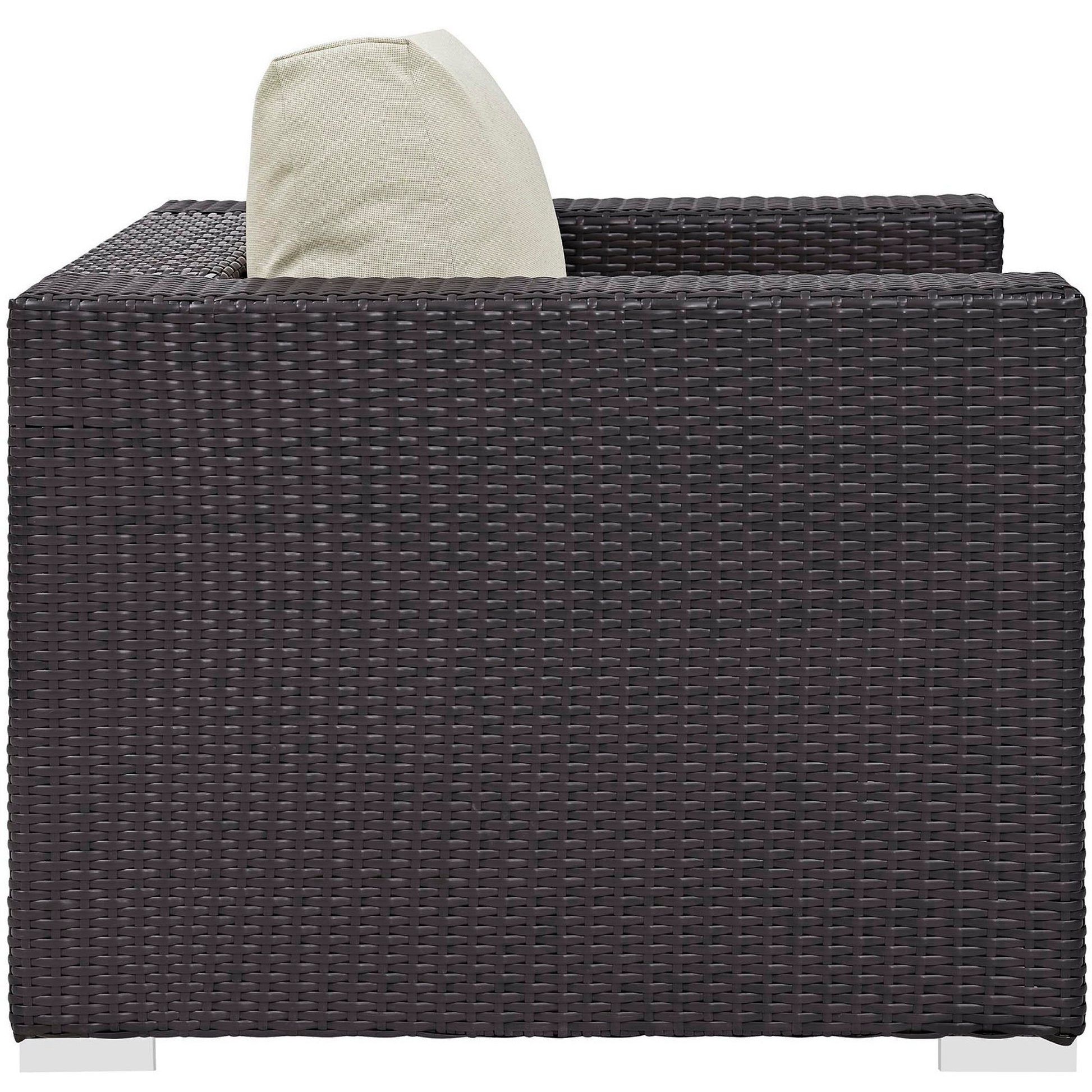 Convene Outdoor Patio Armchair - Espresso Mocha