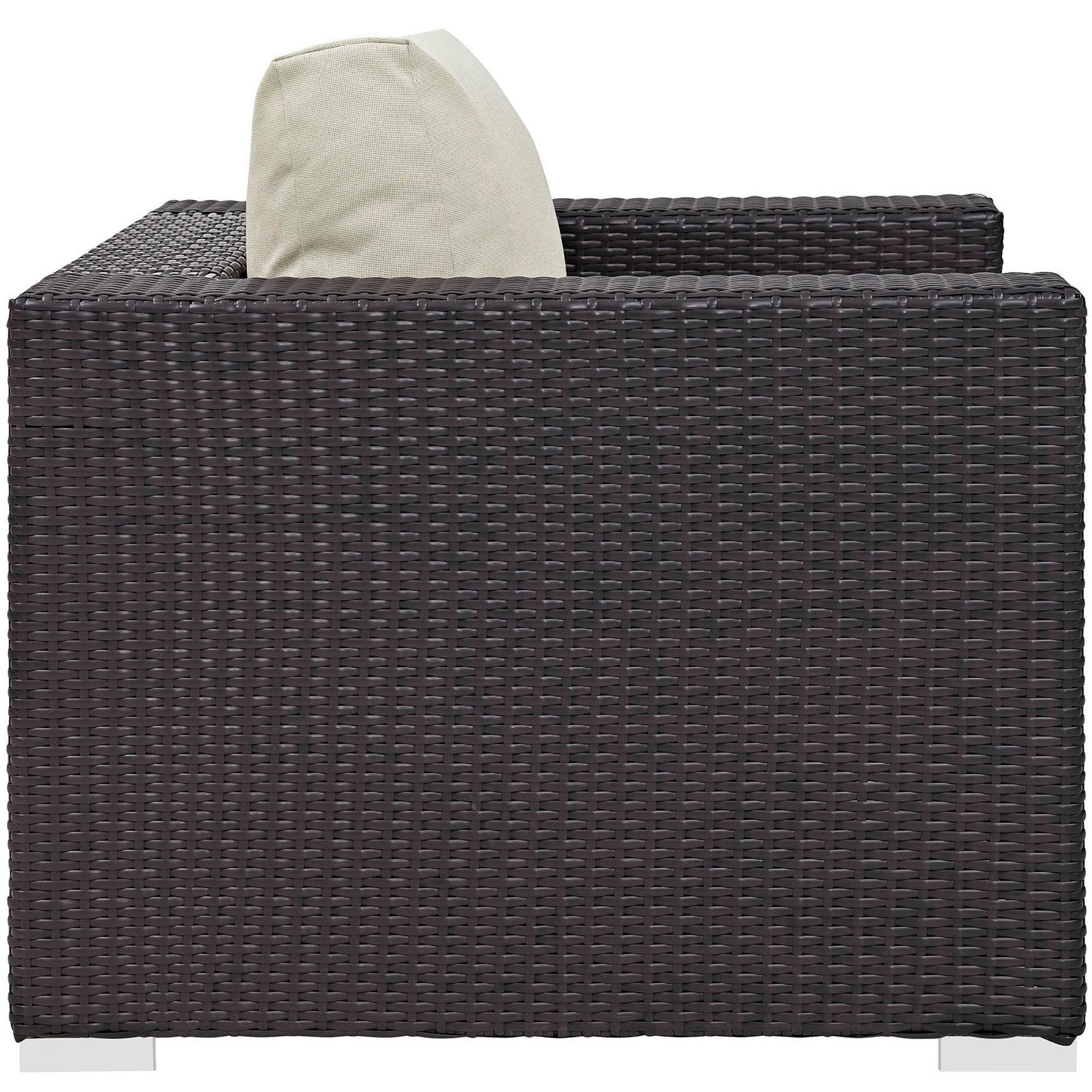 Convene 5 Piece Outdoor Patio Sectional Set