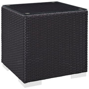 Convene Outdoor Patio Side Table - Espresso