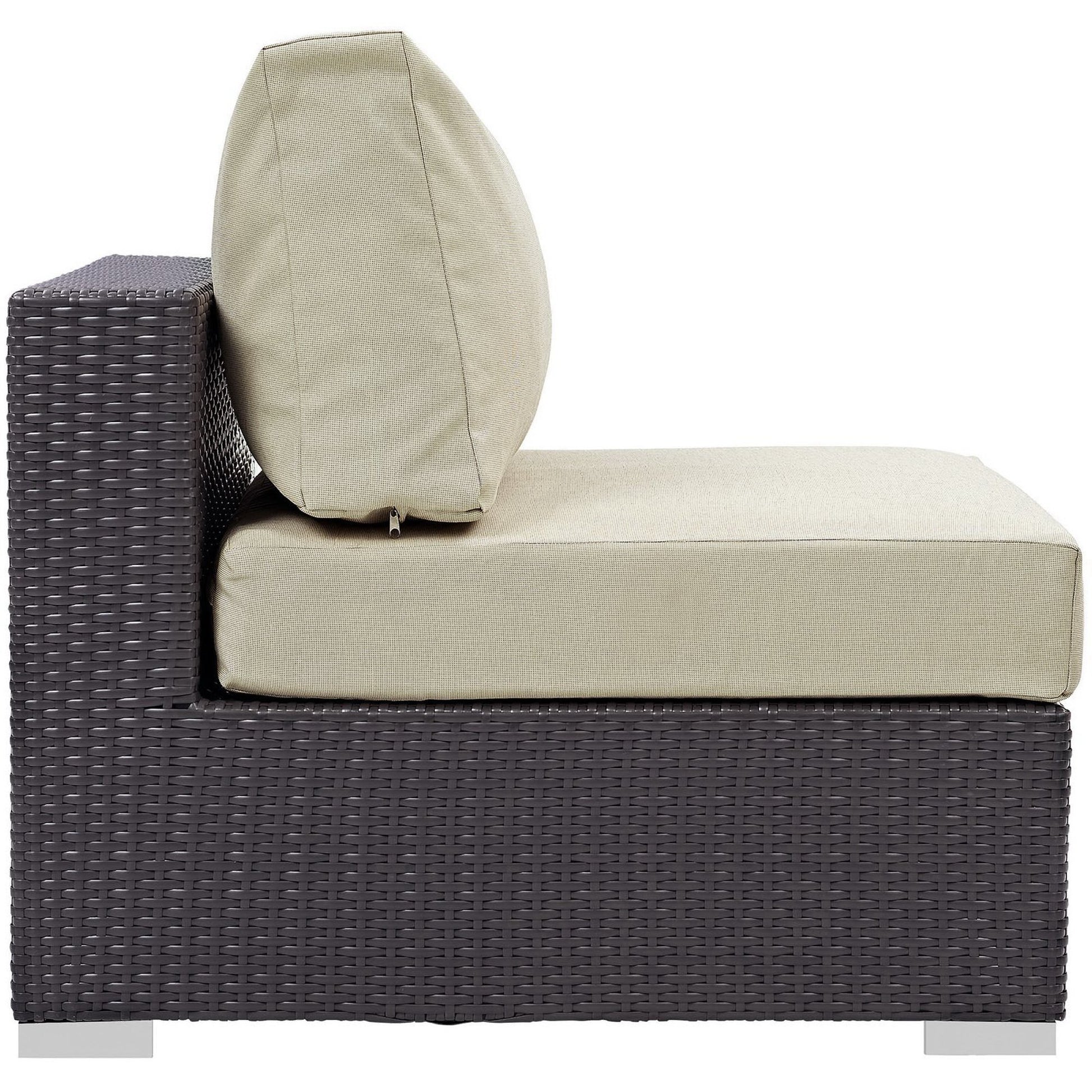 Convene Outdoor Patio Armless - Espresso Mocha
