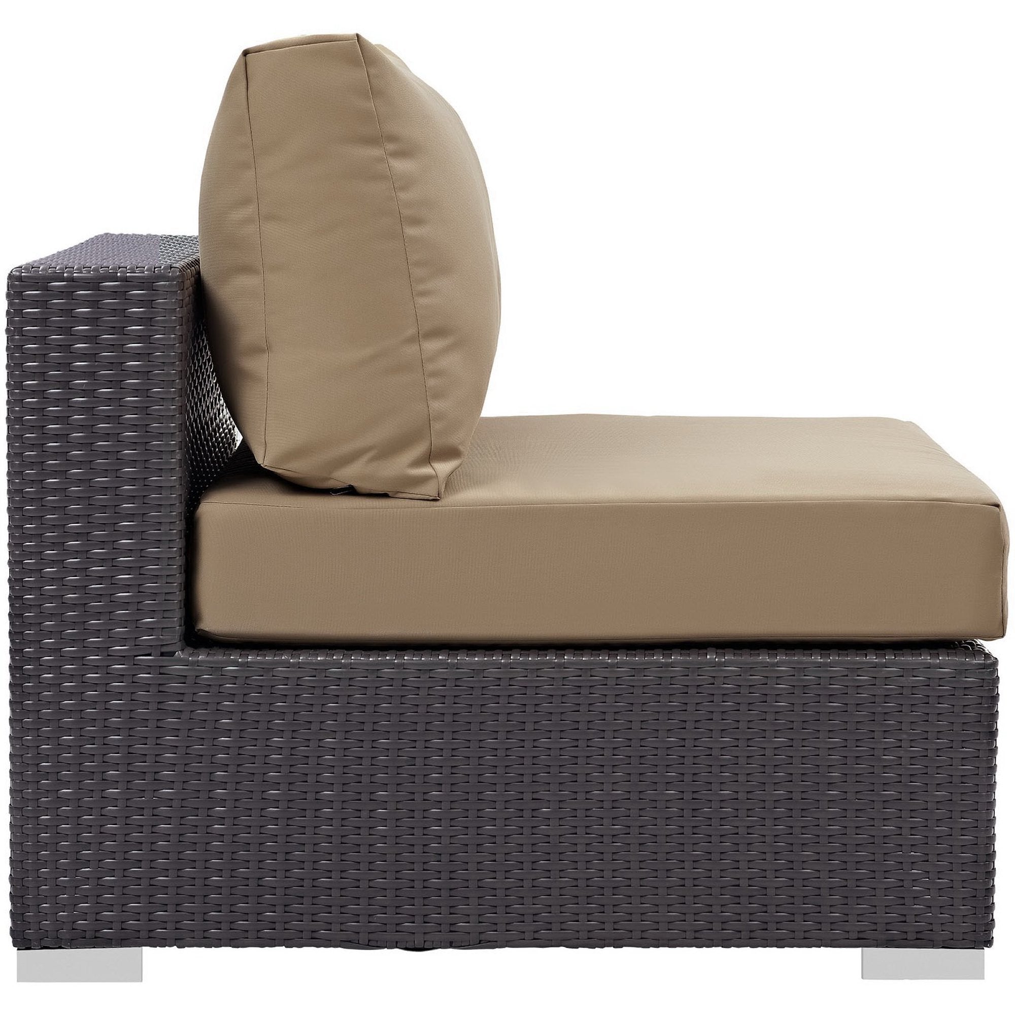 Convene Outdoor Patio Armless - Espresso White