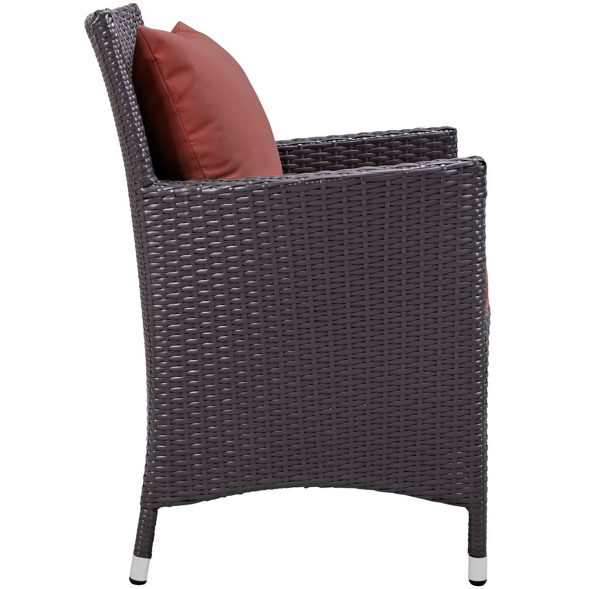Convene Dining Outdoor Armchair - Espresso Turquoise