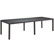 Convene 114" Outdoor Patio Dining Table - Espresso