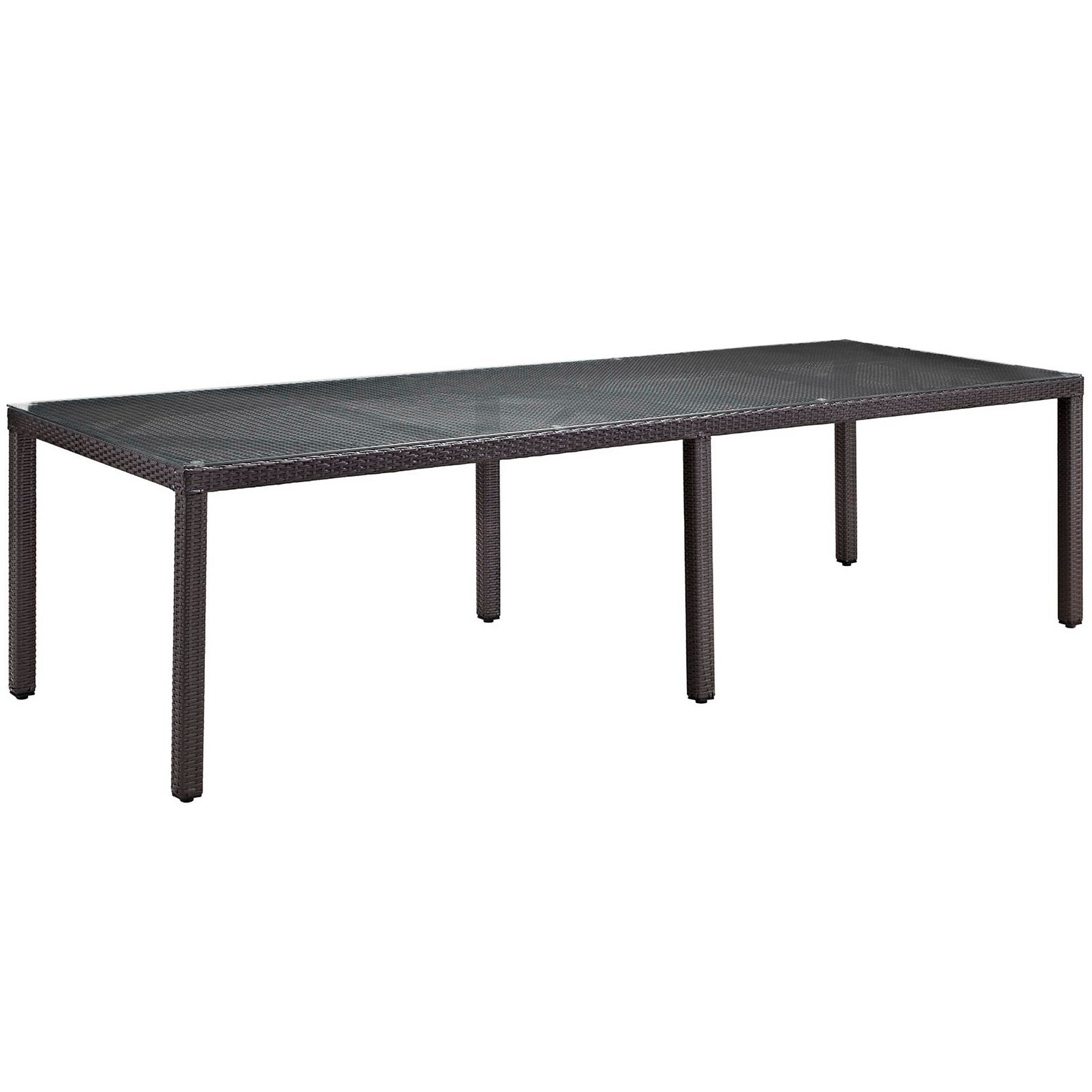 Convene 114" Outdoor Patio Dining Table - Espresso