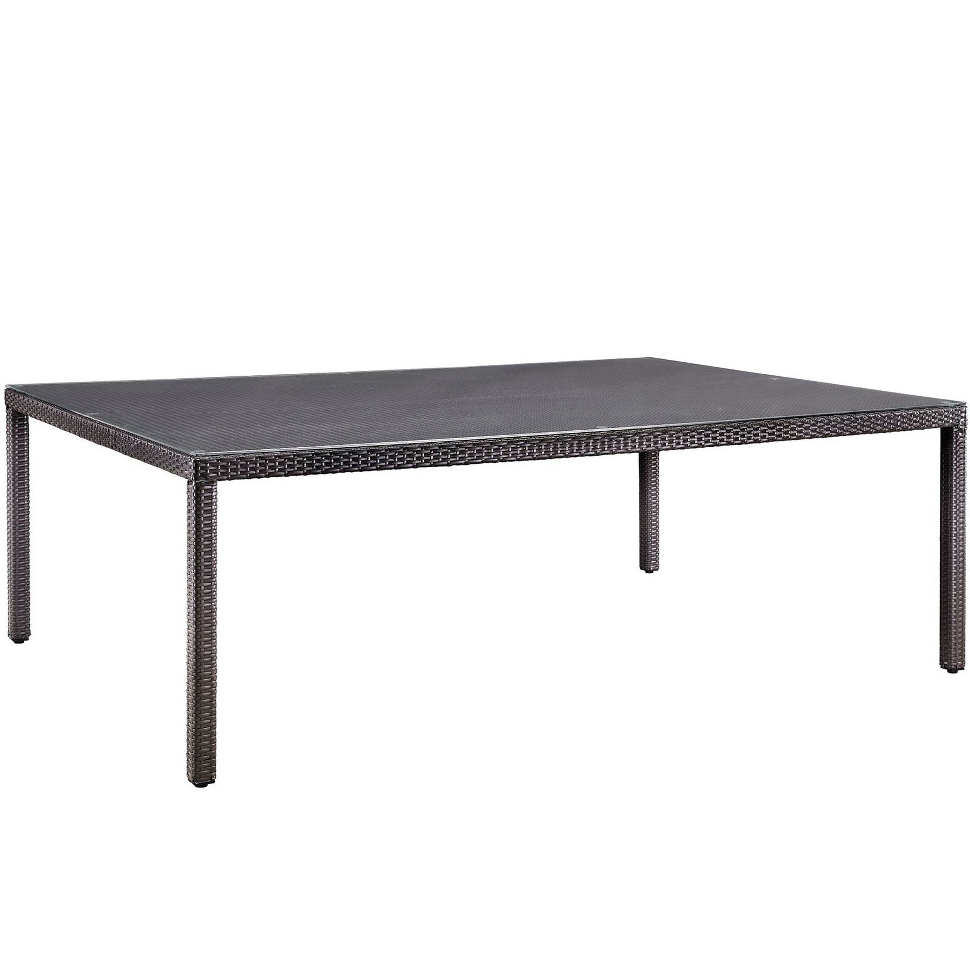 Convene 90" Outdoor Patio Dining Table - Espresso