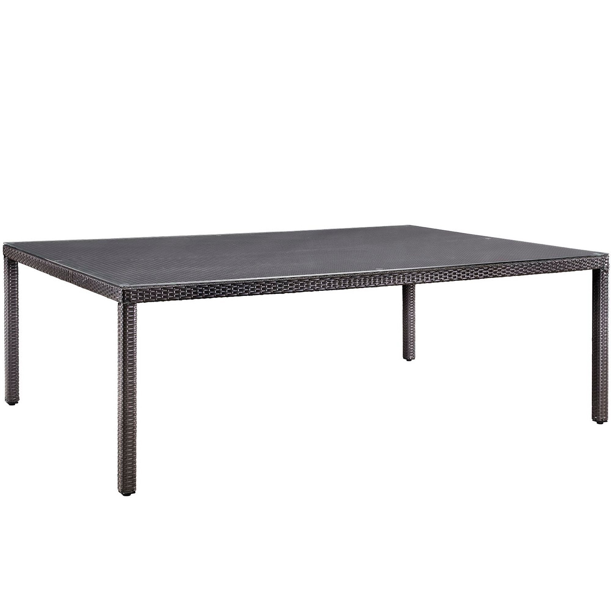 Convene 90" Outdoor Patio Dining Table - Espresso