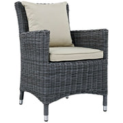 Summon Dining Outdoor Patio Sunbrella® Armchair - Antique Canvas Beige