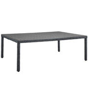 Summon 90" Outdoor Patio Dining Table - Gray