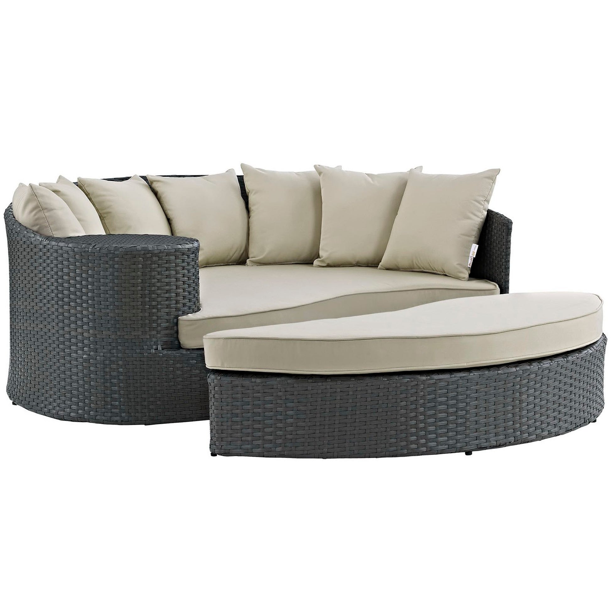 Sojourn Outdoor Patio Sunbrella® Daybed - Antique Canvas Beige