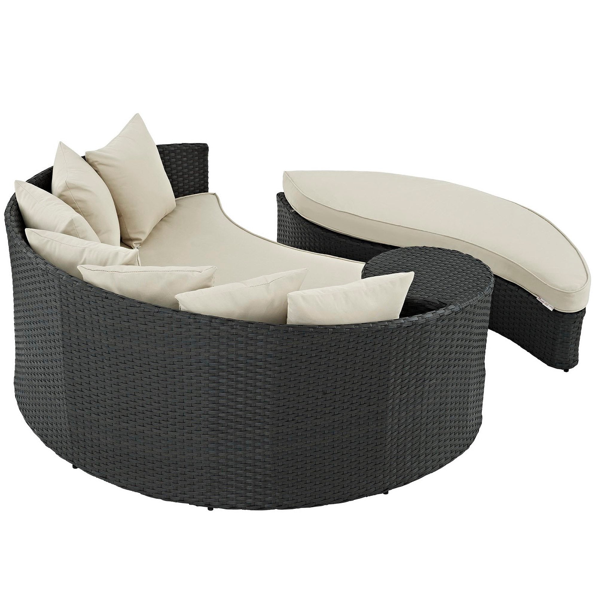 Sojourn Outdoor Patio Sunbrella® Daybed - Canvas Gray