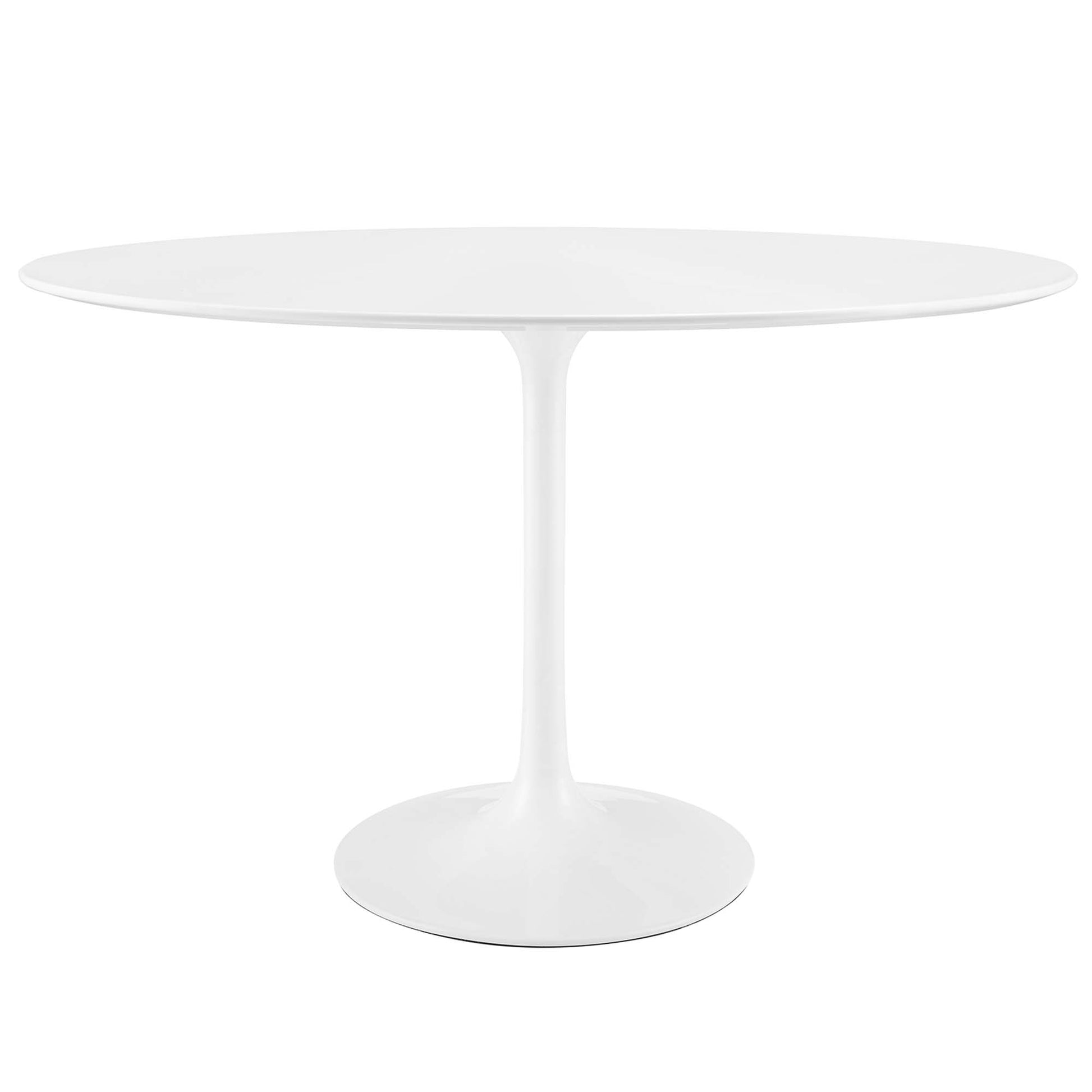 Lippa Oval Wood Dining Table - White