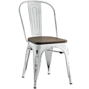 Promenade Bamboo Side Chair - White