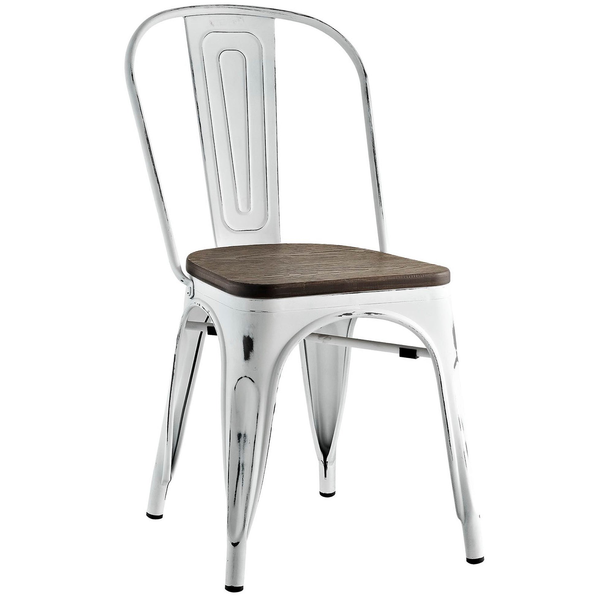 Promenade Bamboo Side Chair - White