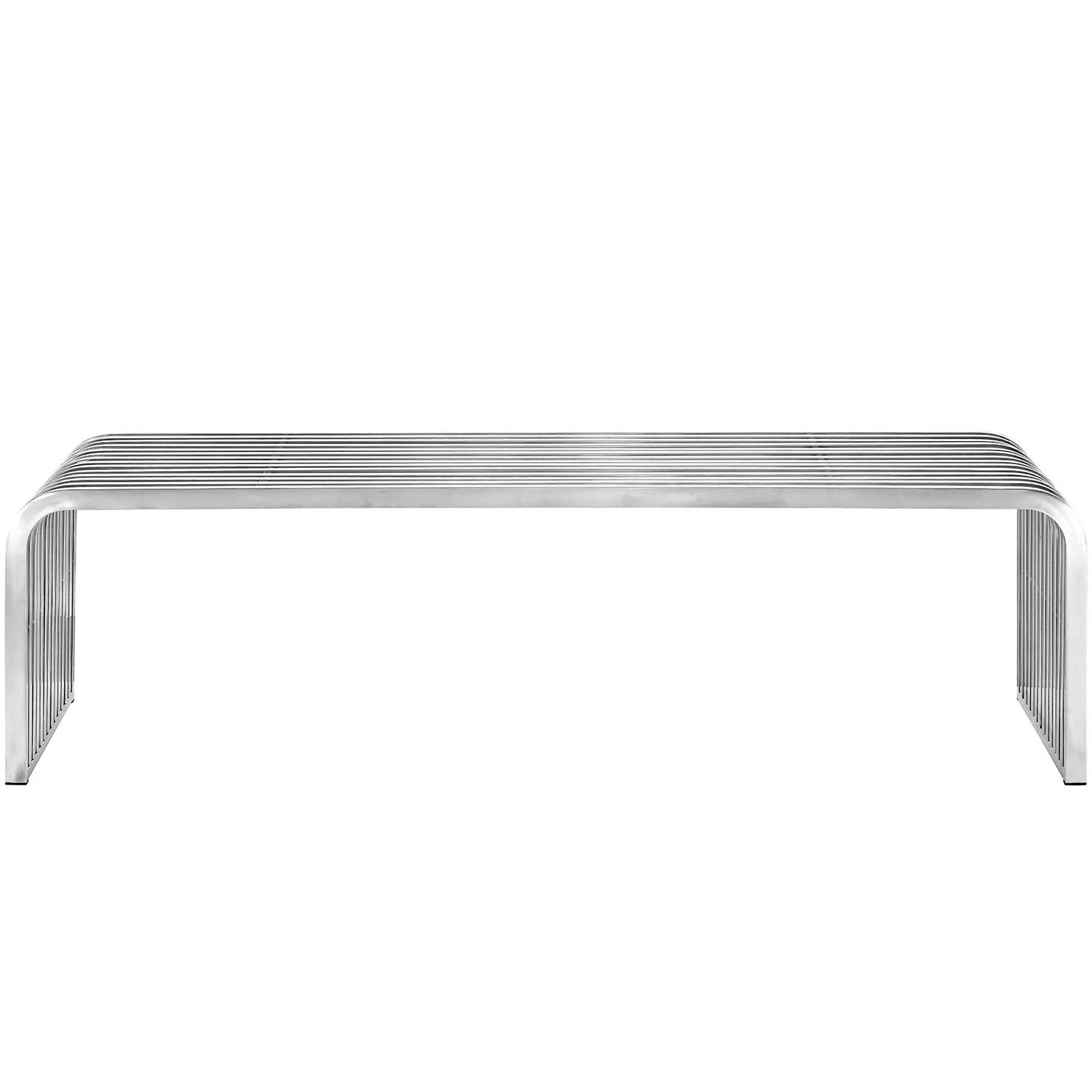 Pipe 60" Stainless Steel Bench