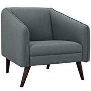 Slide Upholstered Fabric Armchair - Gray