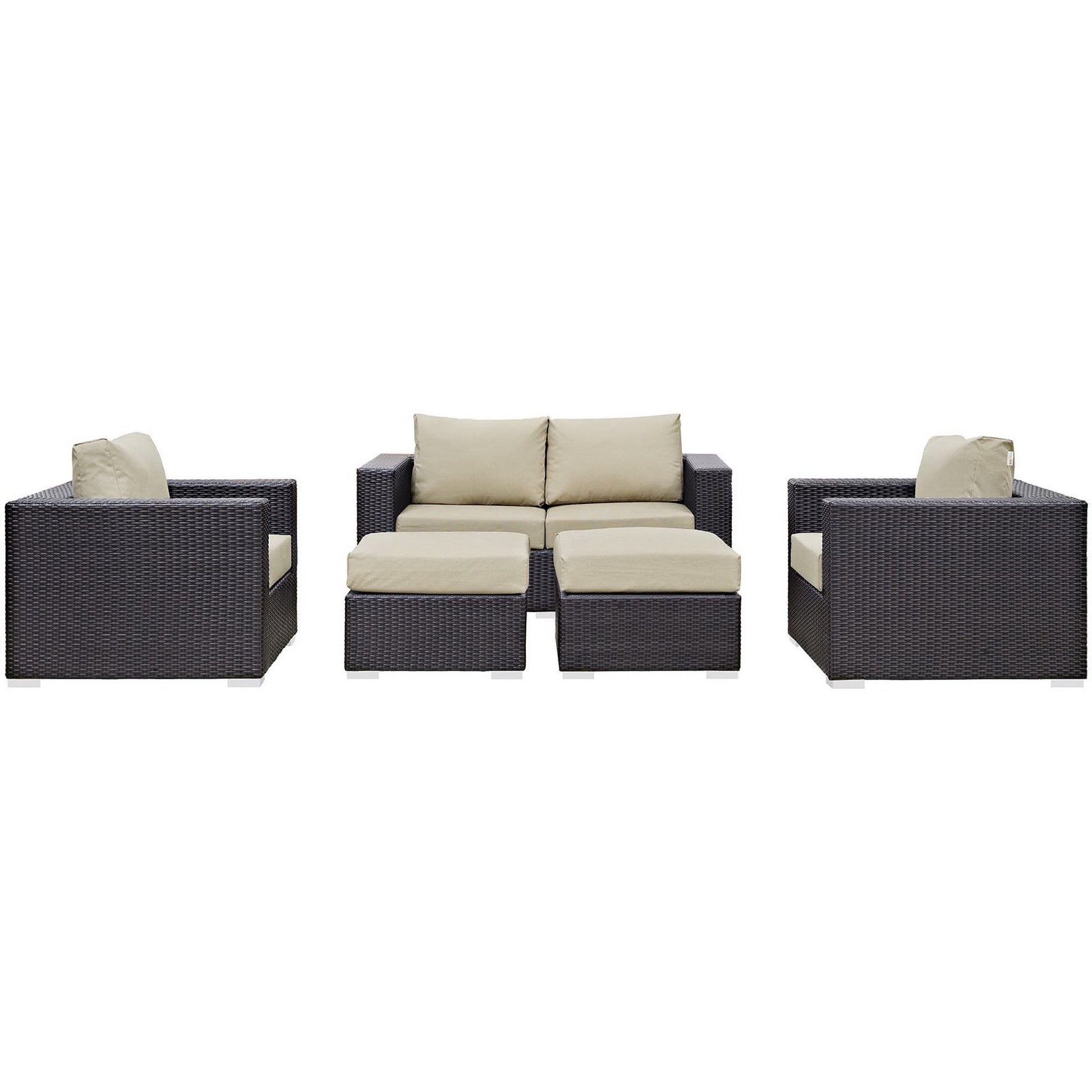 Convene 5 Piece Outdoor Patio Sofa Set
