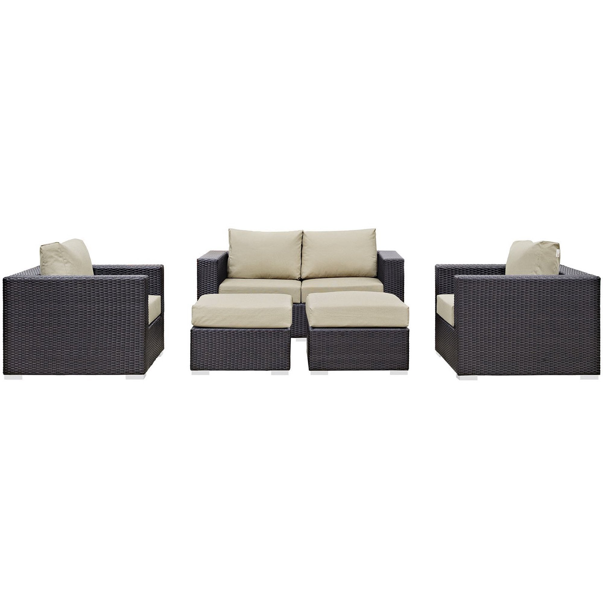 Convene 5 Piece Outdoor Patio Sofa Set