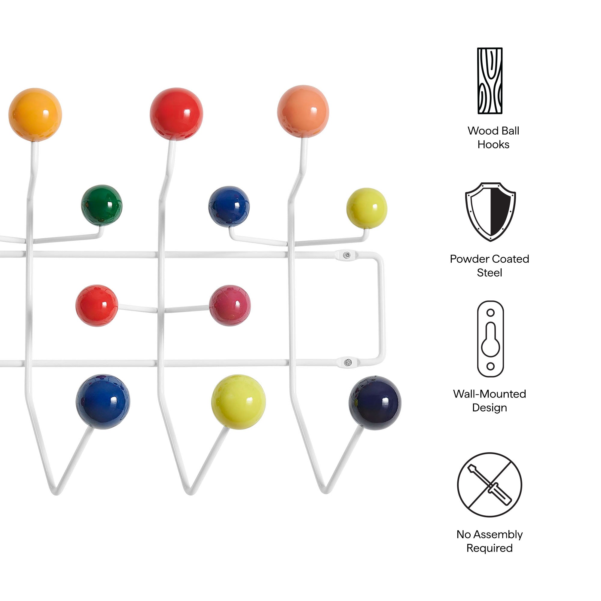 Gumball Coat Rack - Caramel