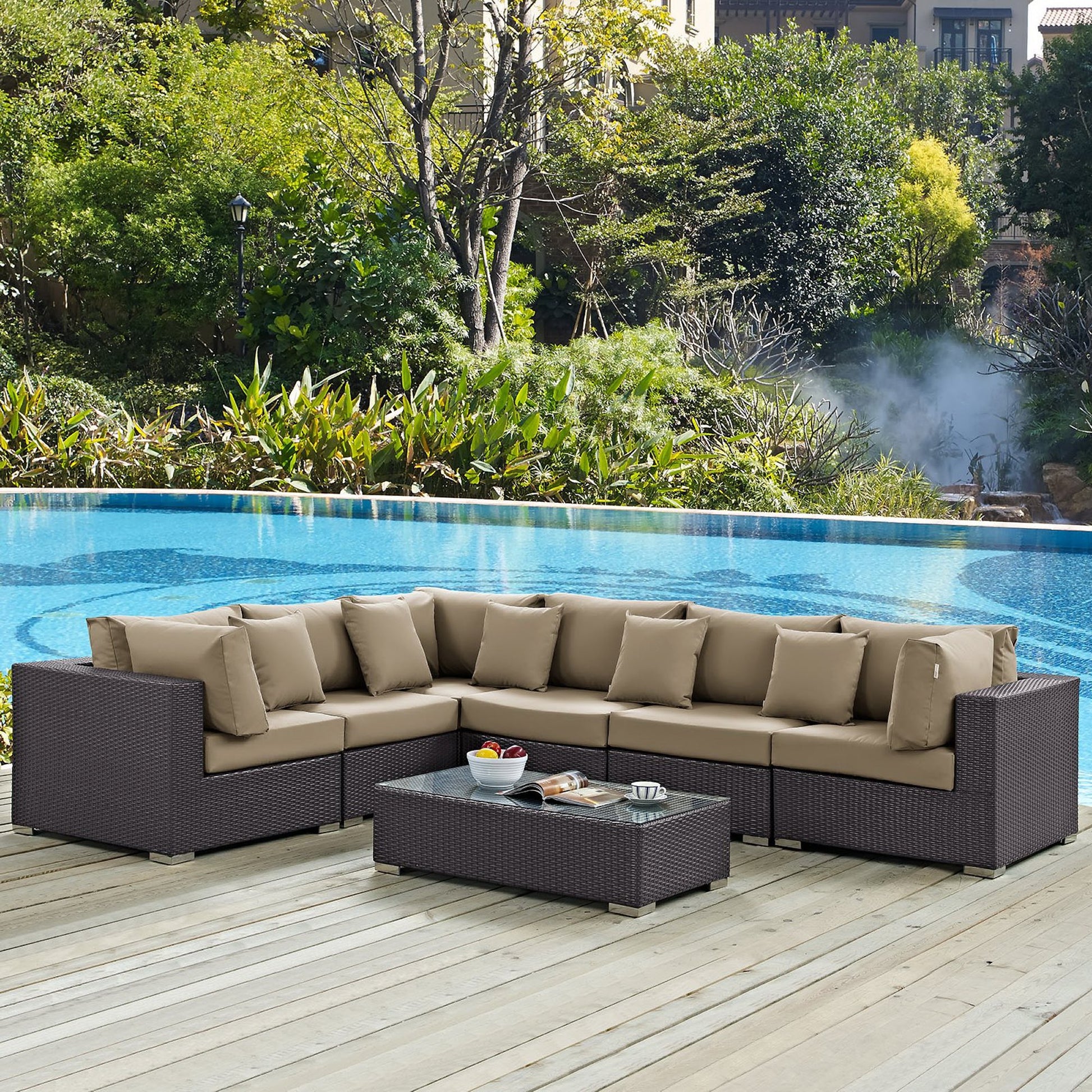 Convene 7 Piece Outdoor Sectional Set