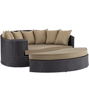 Convene Outdoor Patio Daybed - Espresso Mocha