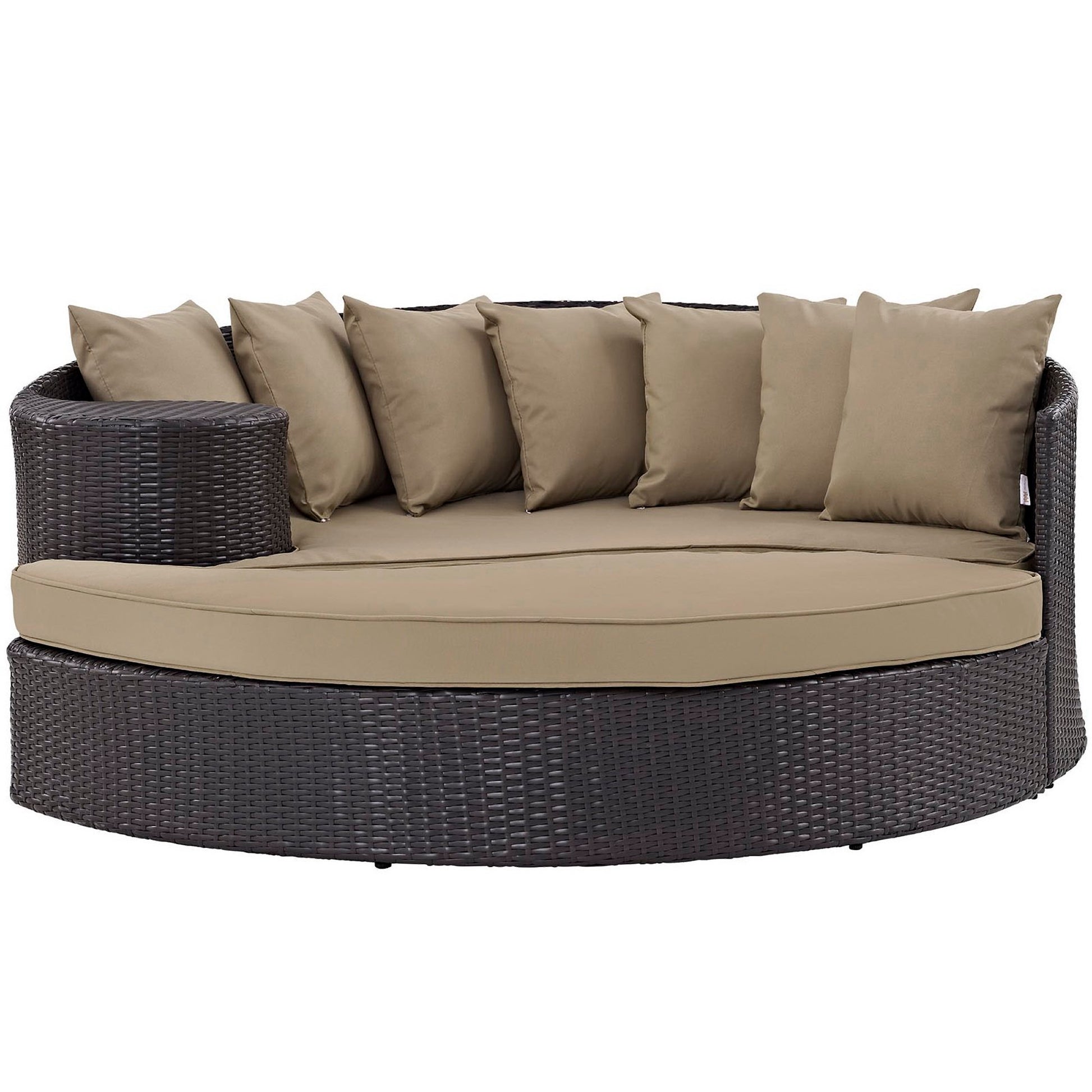 Convene Outdoor Patio Daybed - Espresso Red