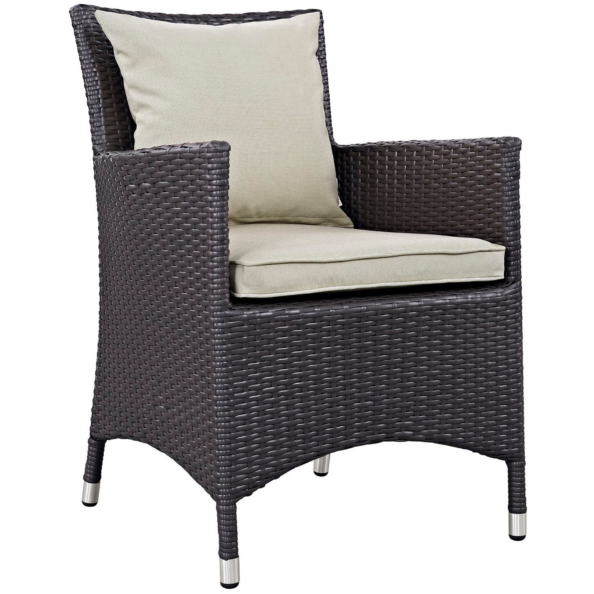 Convene 4 Piece Outdoor Dining Set - Espresso Peridot