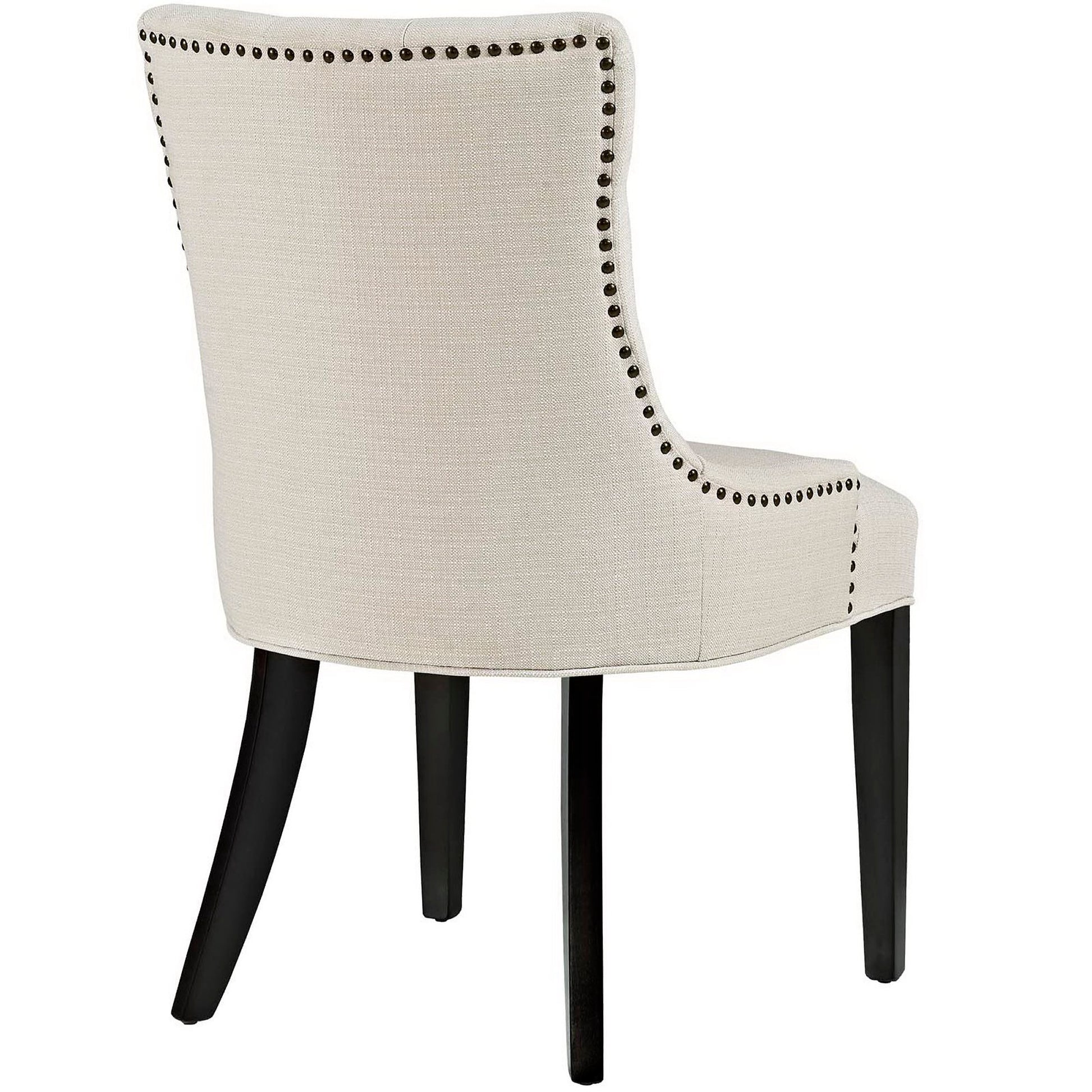Regent Tufted Fabric Dining Chair - Granite