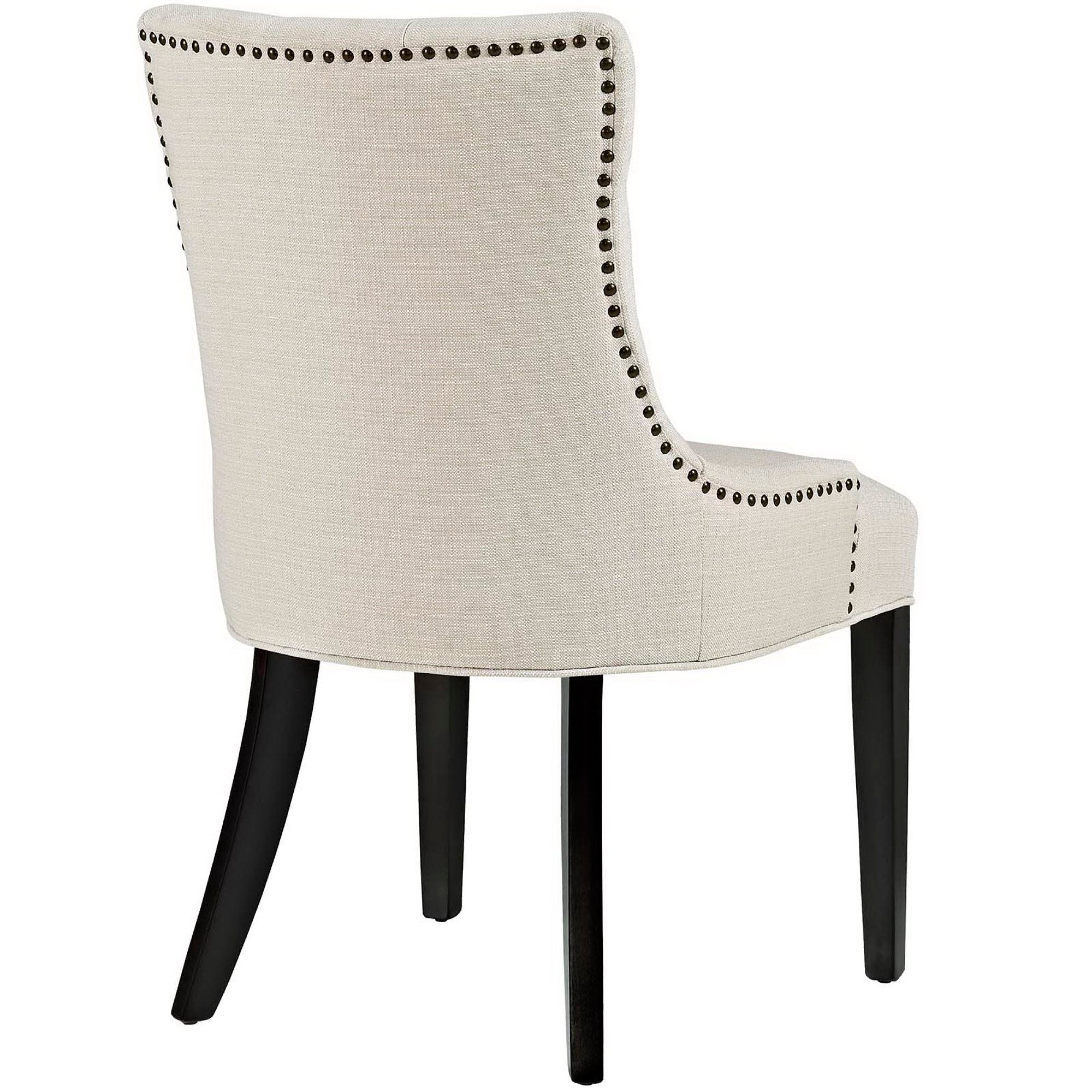 Regent Tufted Fabric Dining Chair - Granite