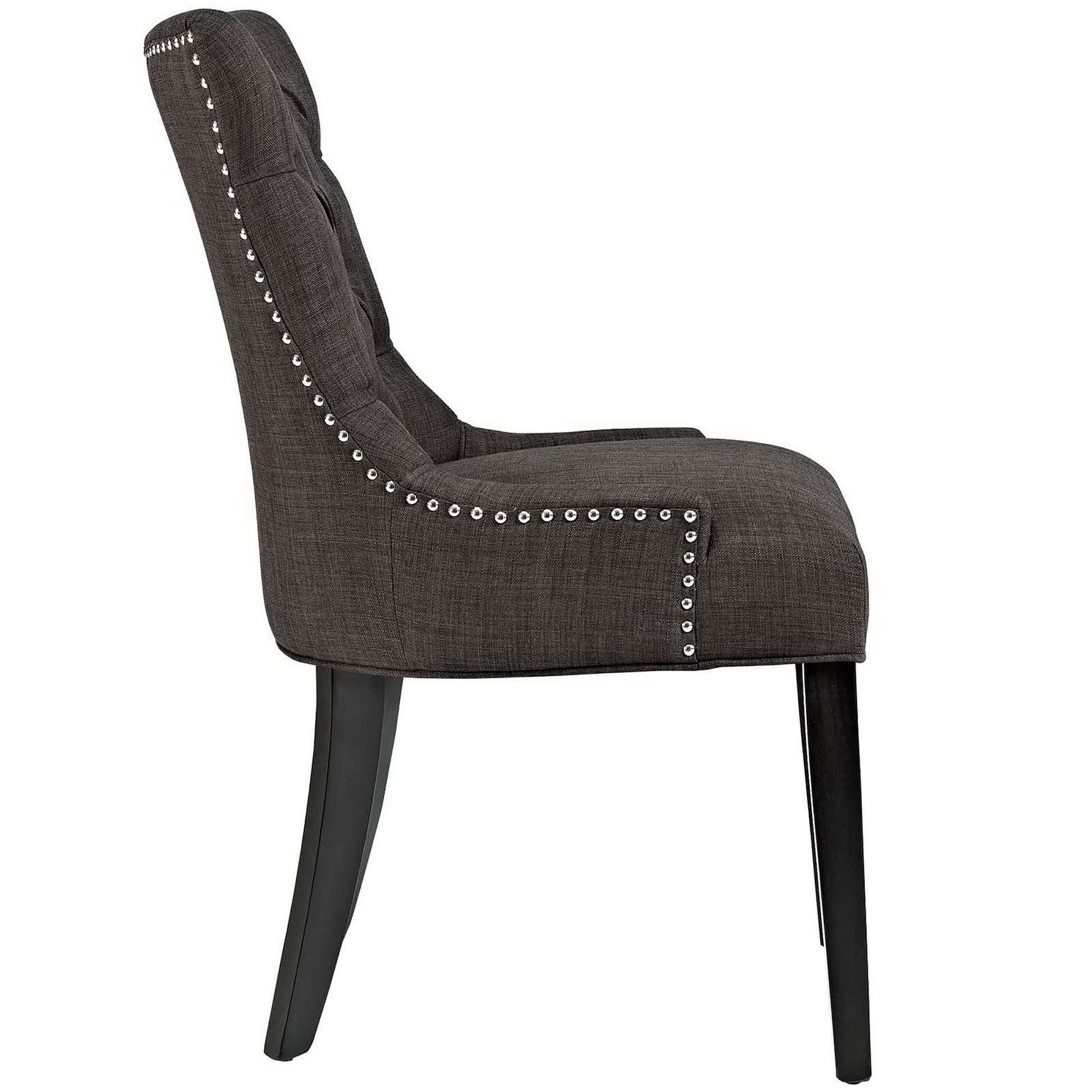 Regent Tufted Fabric Dining Chair - Teal