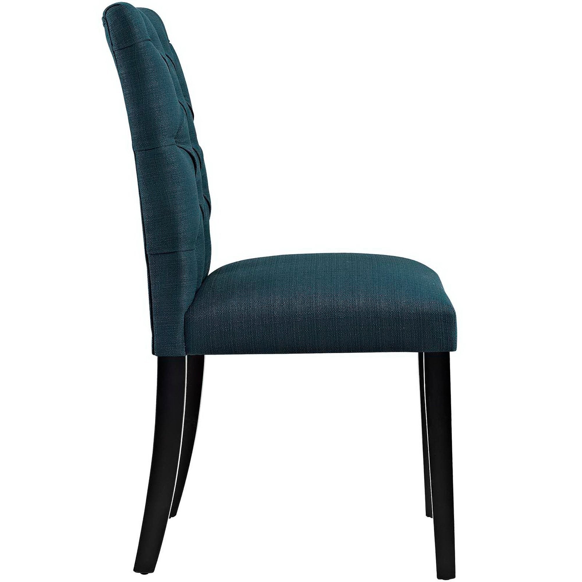 Duchess Button Tufted Fabric Dining Chair - Beige
