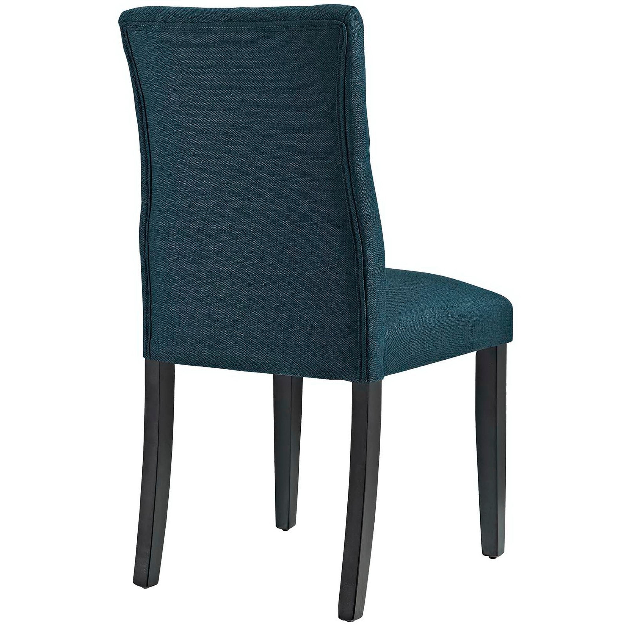 Duchess Button Tufted Fabric Dining Chair - Brown