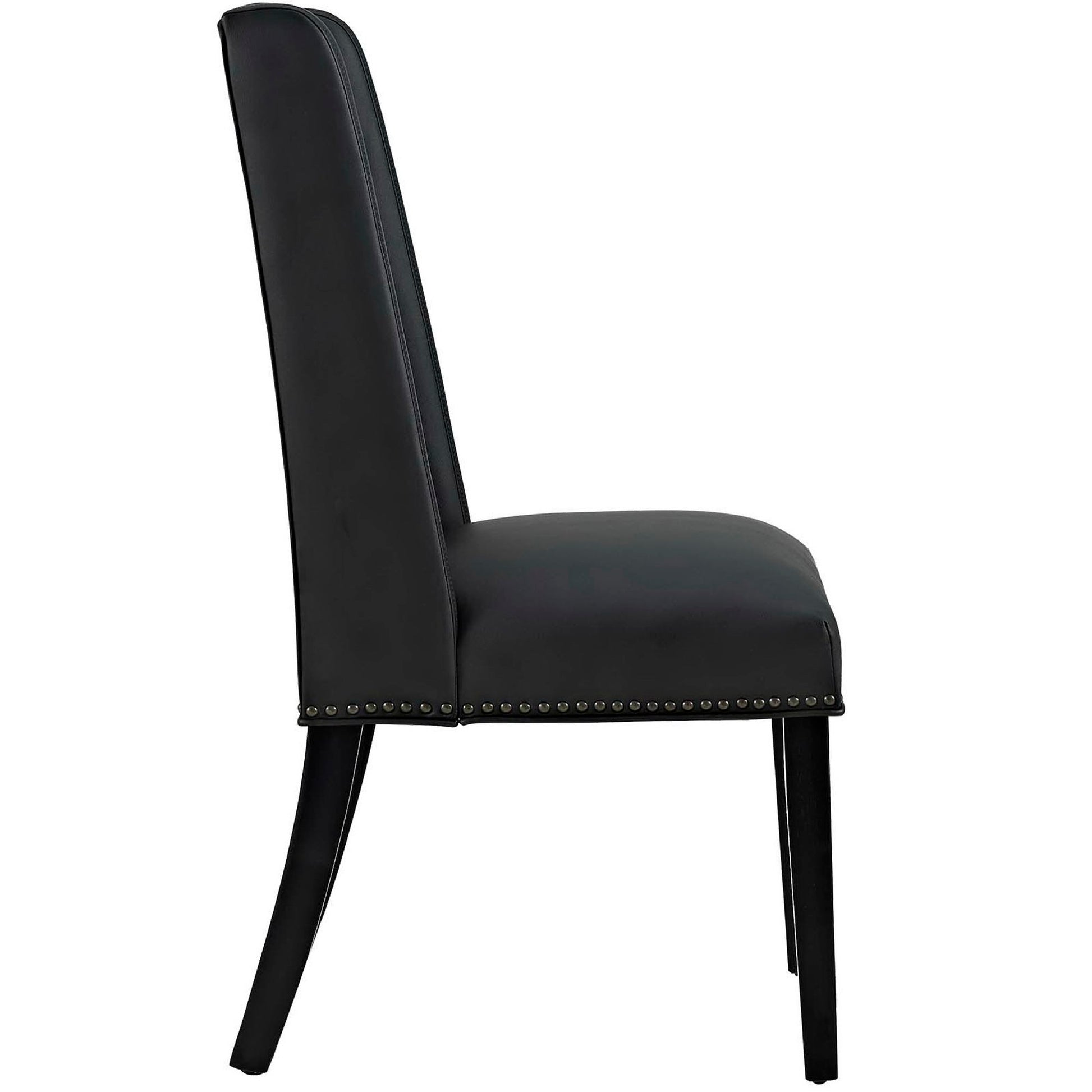 Baron Vegan Leather Dining Chair - Gray