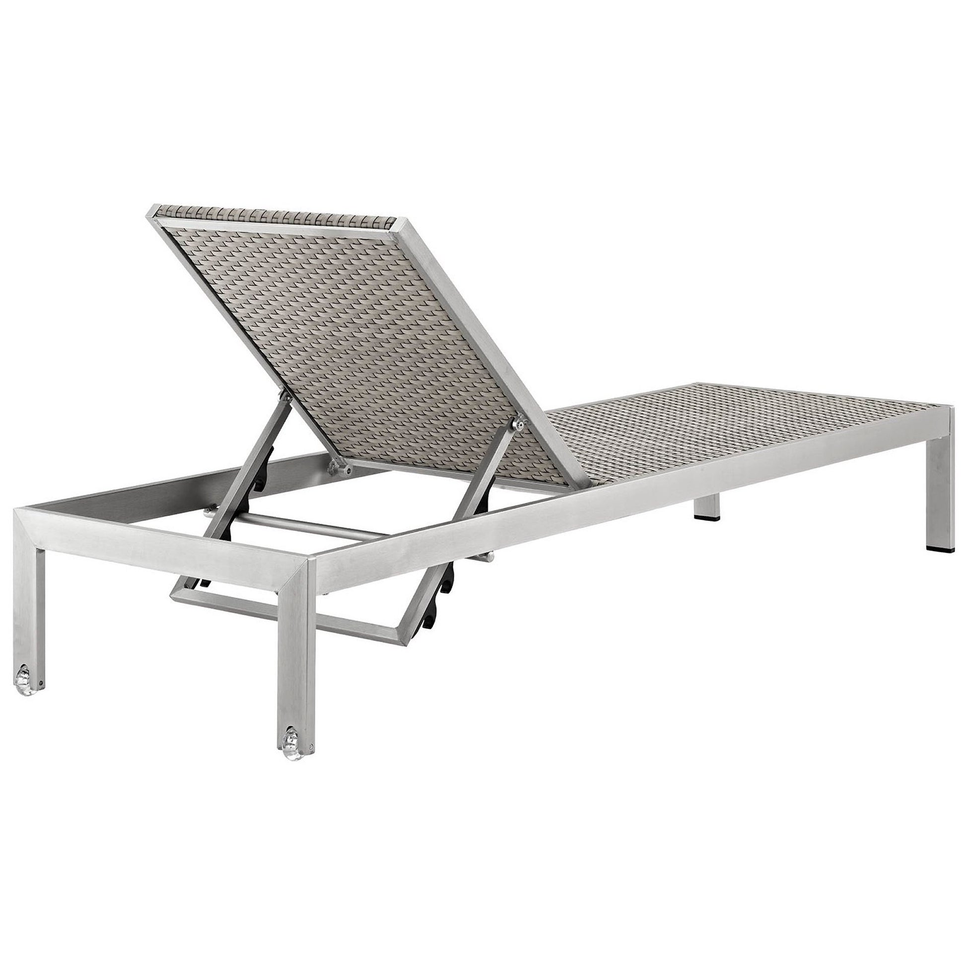 Shore Outdoor Patio Aluminum Rattan Chaise
