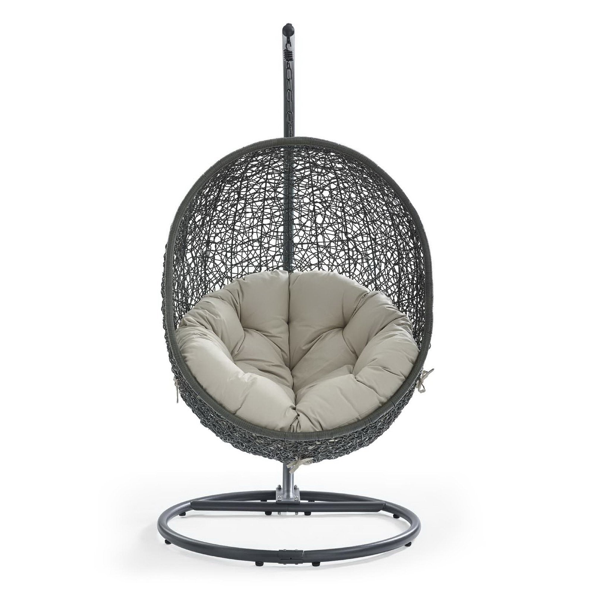 Hide Outdoor Patio Swing Chair With Stand - Gray Navy