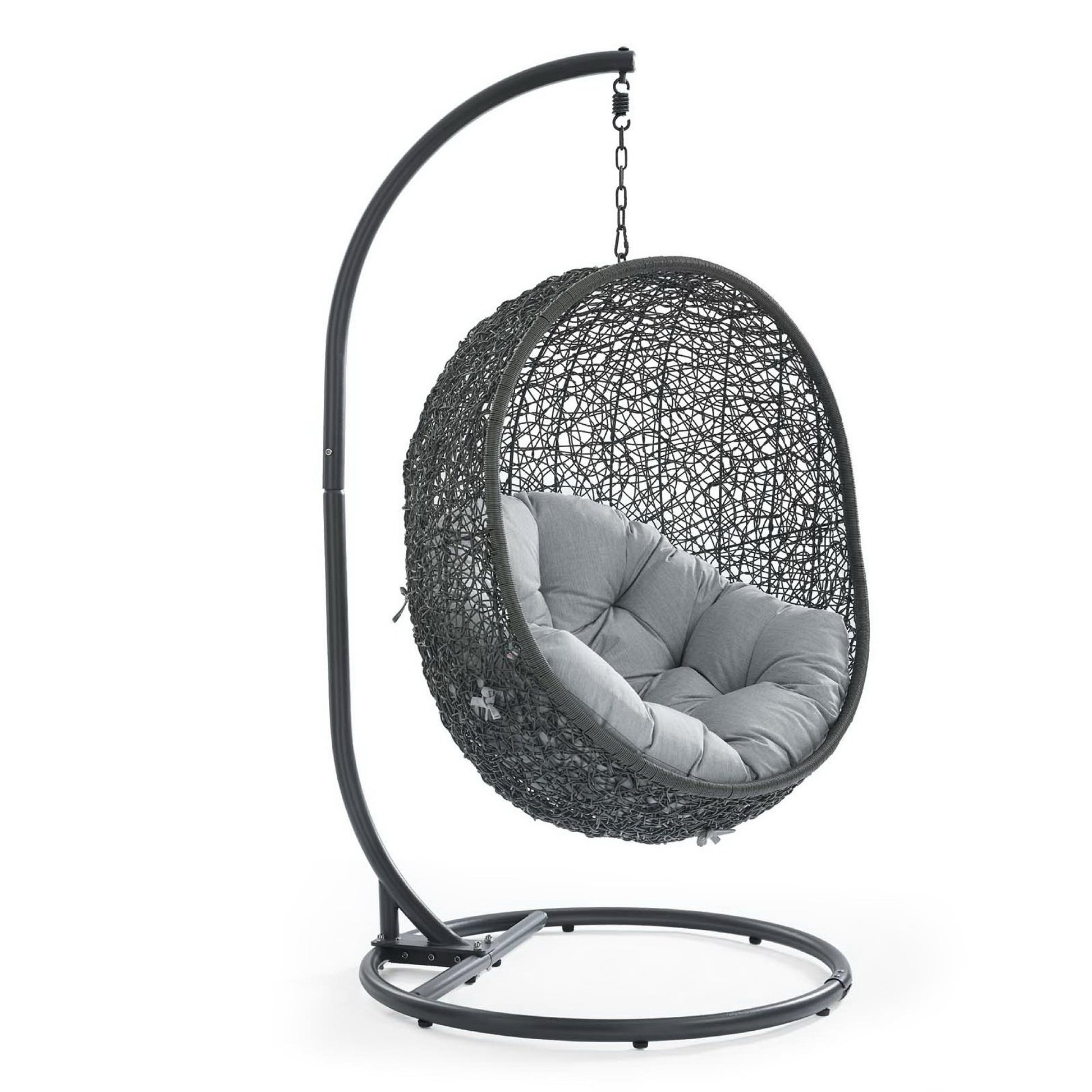 Hide Outdoor Patio Swing Chair With Stand - Gray Turquoise