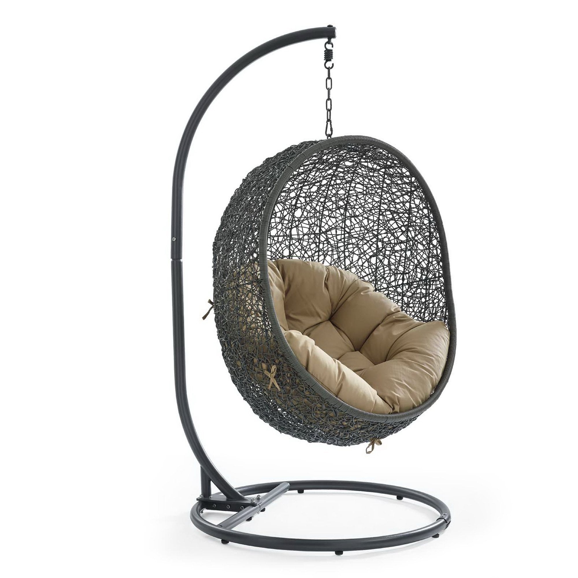 Hide Outdoor Patio Swing Chair With Stand - White Peridot