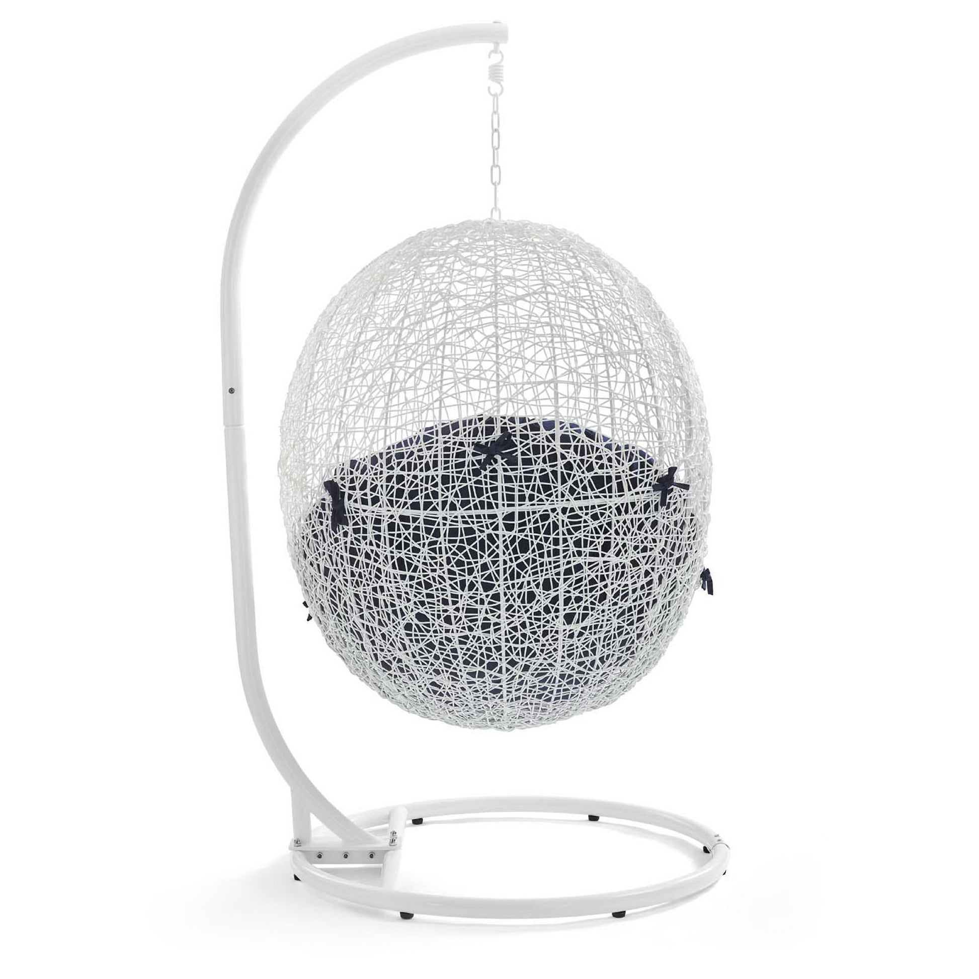 Hide Outdoor Patio Swing Chair With Stand