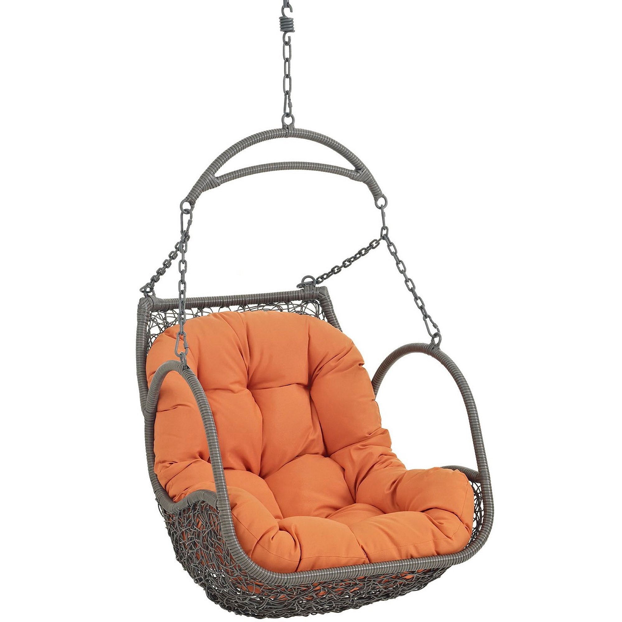 Arbor Outdoor Patio Wood Swing Chair - Red