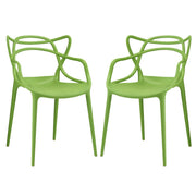 Entangled Dining Set Set of 2 - Green