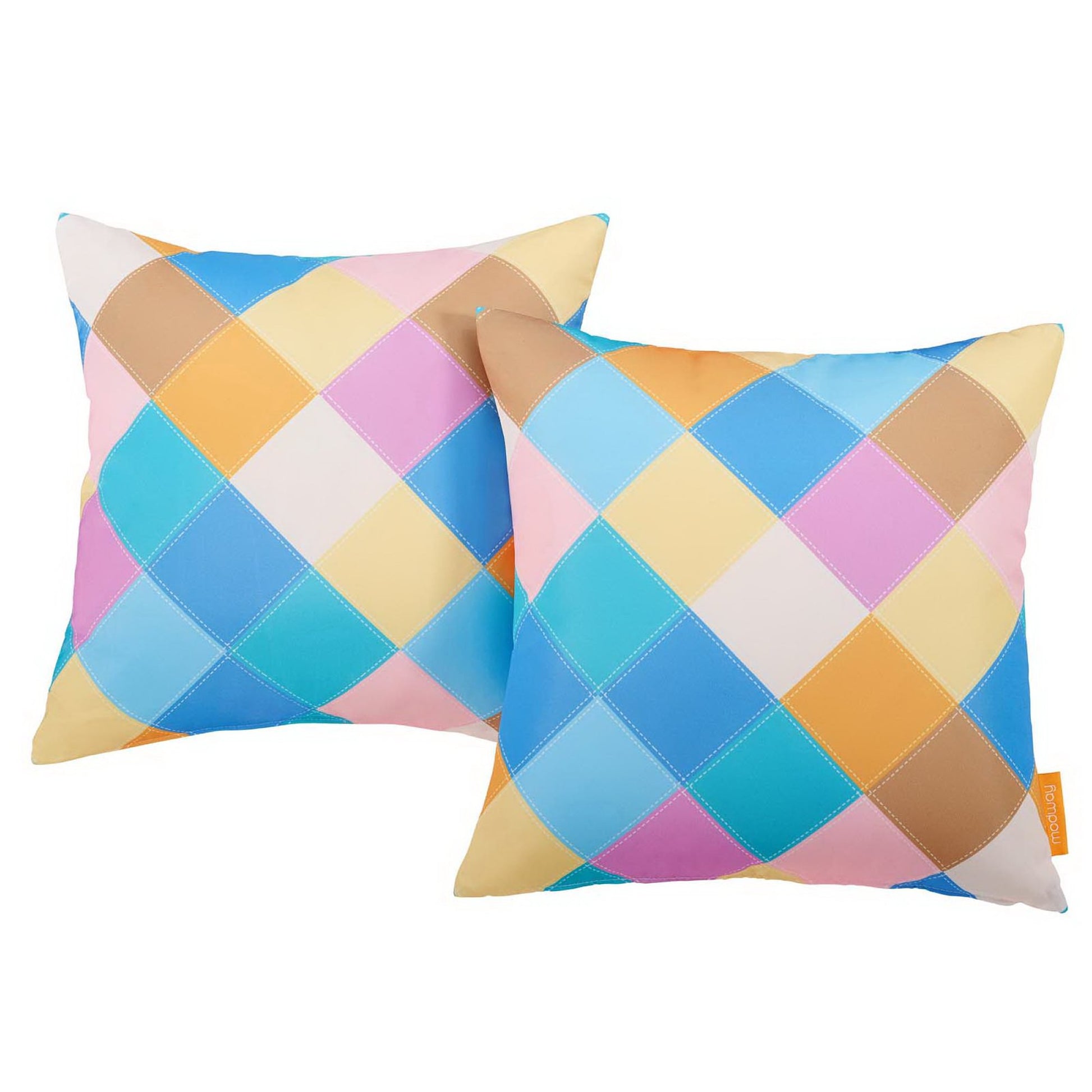 Modway 2 Piece Outdoor Pillow Set - Diamond