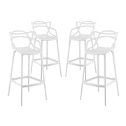 Entangled Bar Stool Set of 4 - White