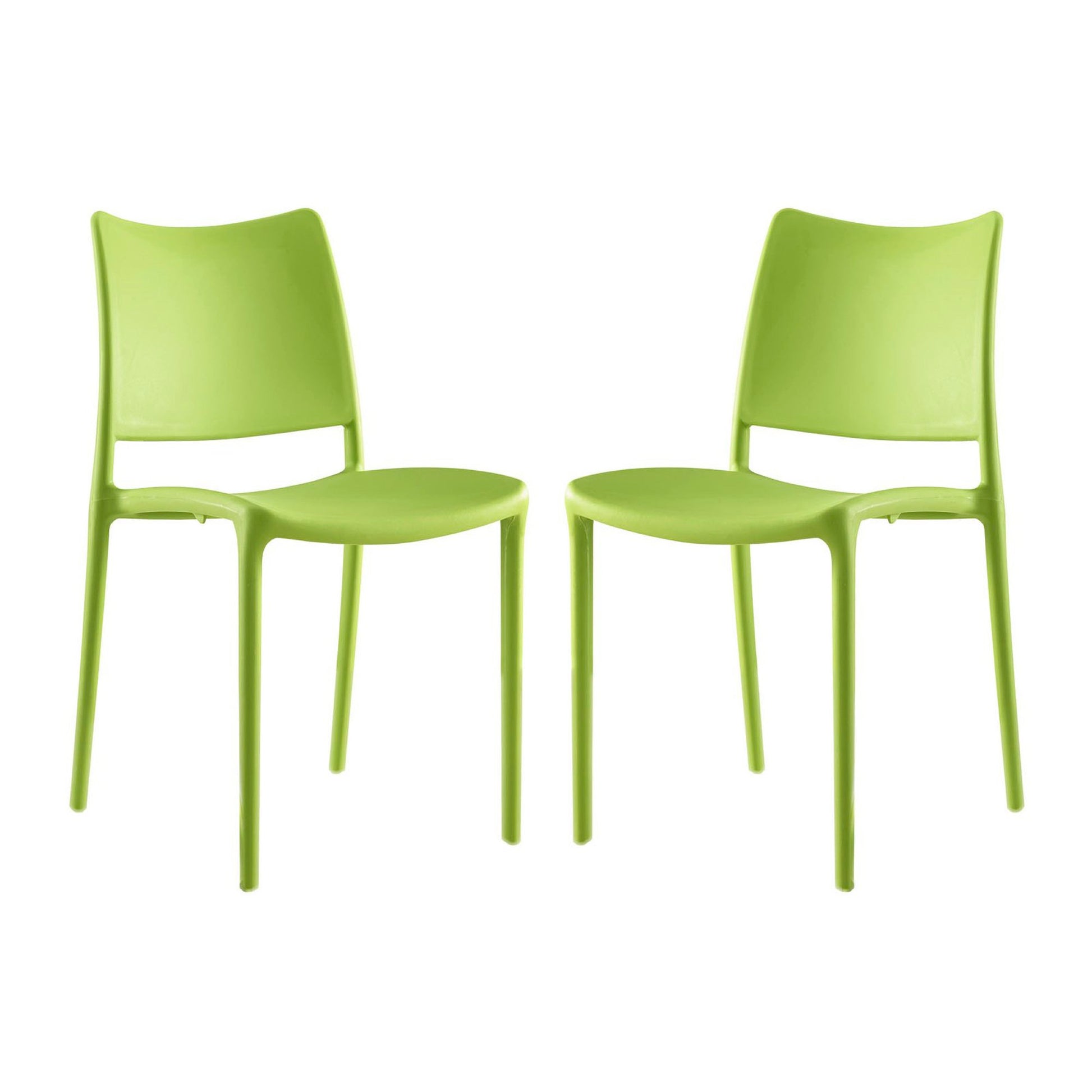 Hipster Dining Side Chair Set of 2 - Green