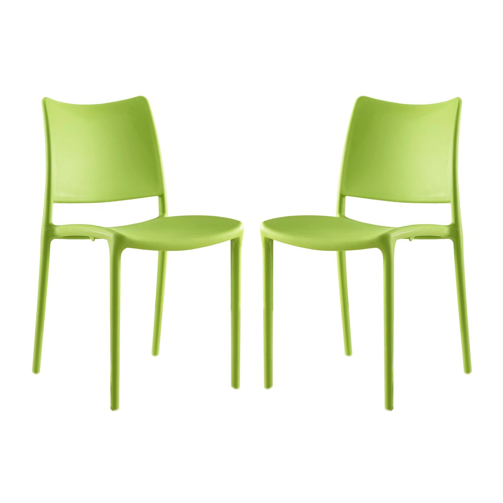 Hipster Dining Side Chair Set of 2 - Green